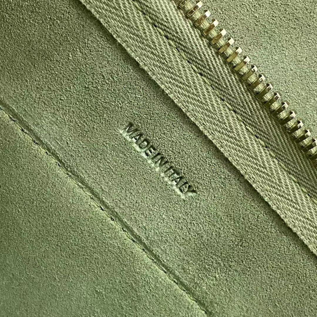 Celine Belt Nano Bag In Sage Grained Calfskin