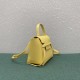 Celine Belt Nano Bag In Yellow Grained Calfskin