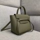 Celine Micro Belt Bag In Army Green Grained Calfskin