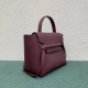 Celine Micro Belt Bag In Bordeaux Grained Calfskin