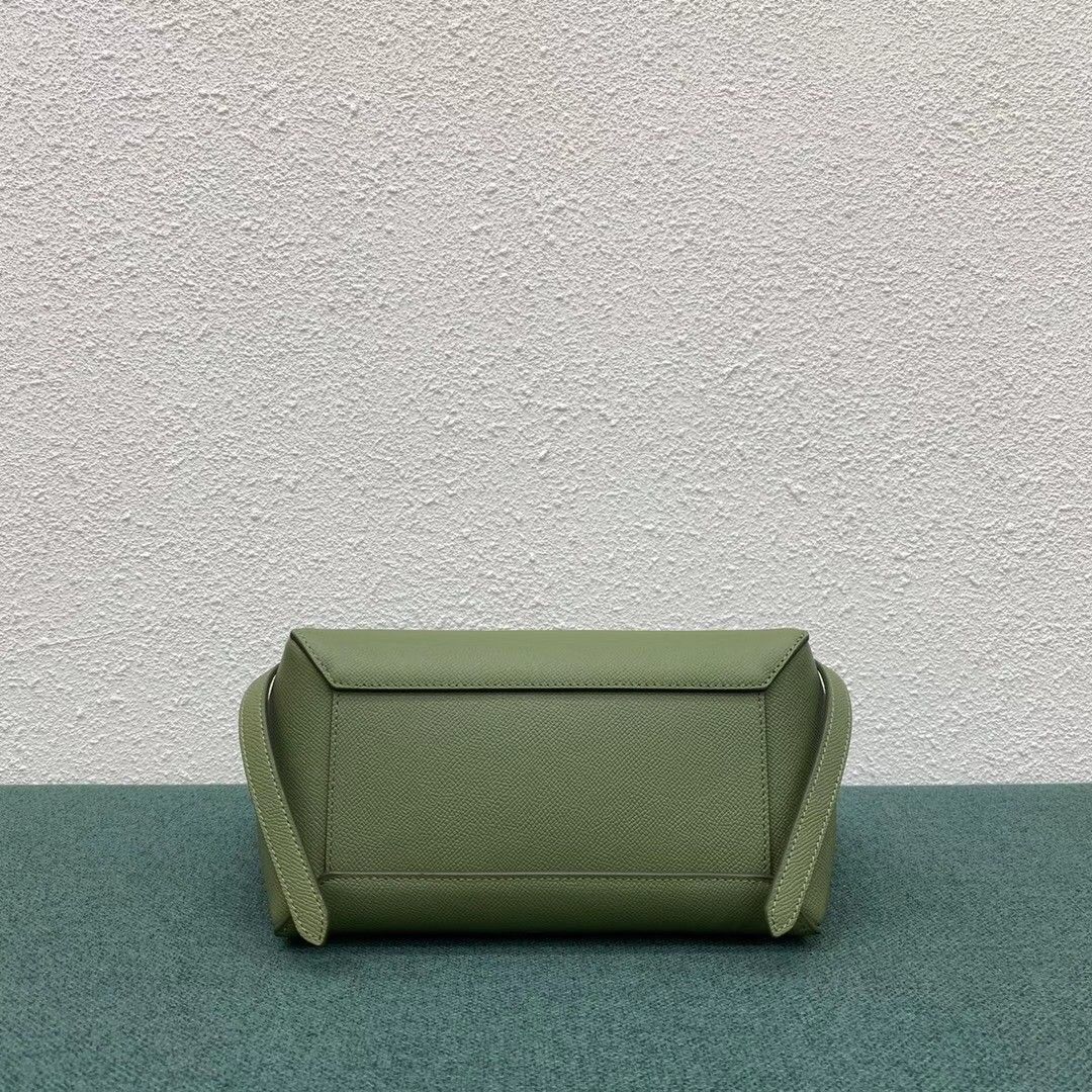 Celine Micro Belt Bag In Light Khaki Grained Calfskin