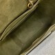 Celine Micro Belt Bag In Dark Olive Grained Calfskin