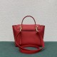 Celine Micro Belt Bag In Red Grained Calfskin