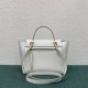 Celine Micro Belt Bag In White Grained Calfskin