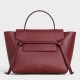 Celine Belt Mini Bag In Bordeaux Grained Calfskin