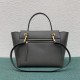 Celine Belt Mini Bag In Grey Grained Calfskin