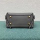 Celine Belt Mini Bag In Grey Grained Calfskin