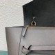 Celine Belt Mini Bag In Grey Grained Calfskin