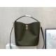 Celine Bucket 16 Bag In Dark Olive Grained Calfskin