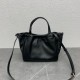 Celine Small Cabas Drawstring Cuir Triomphe Bag in Black Calfskin