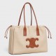 Celine Cabas Drawstring Cuir Triomphe Bag in Canvas