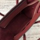 Celine Micro Luggage Tote Bag In Dark Red Drummed Calfskin