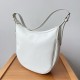 Celine Heloise Cuir Triomphe Bag in White Calfskin