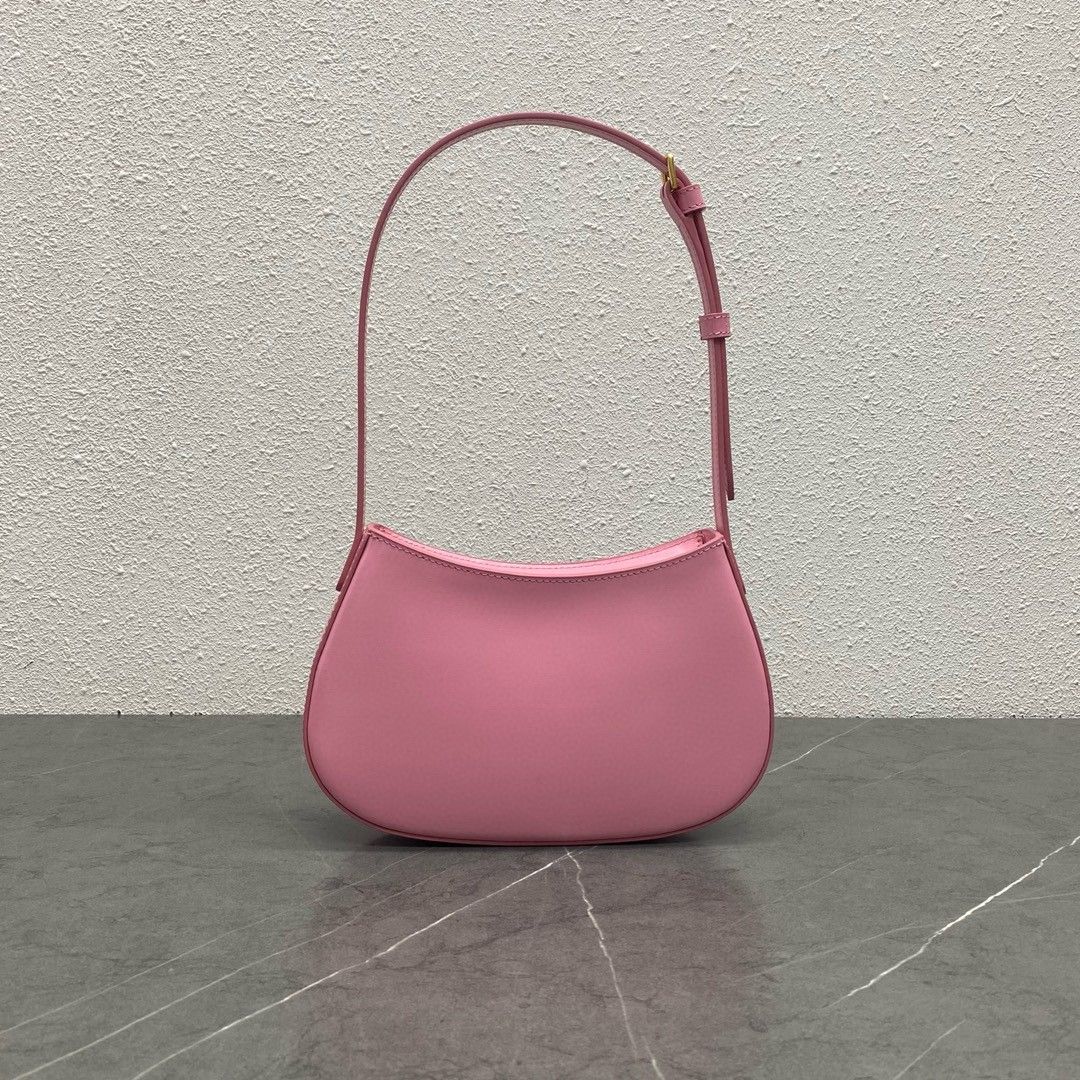 Celine Tilly Medium Bag in Pink Calfskin