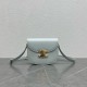 Celine Besace Clea Bag in Light Blue Shiny Calfskin