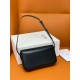 Celine Claude Shoulder Bag in Black Calfskin