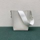 Celine Sangle Small Bucket Bag In White Calfskin