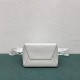 Celine Sangle Small Bucket Bag In White Calfskin