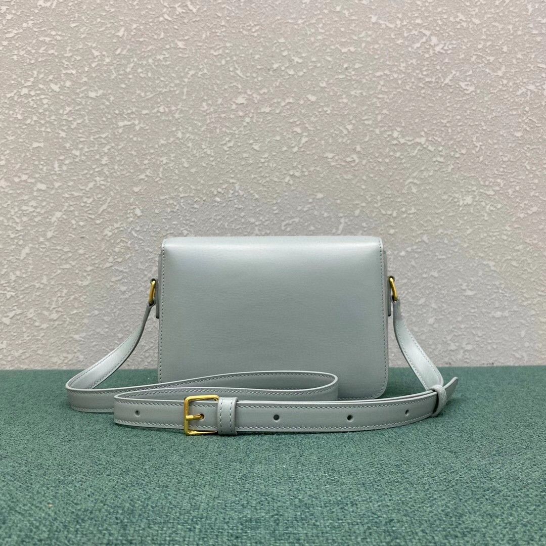 Celine Triomphe Teen Bag In Mineral Leather