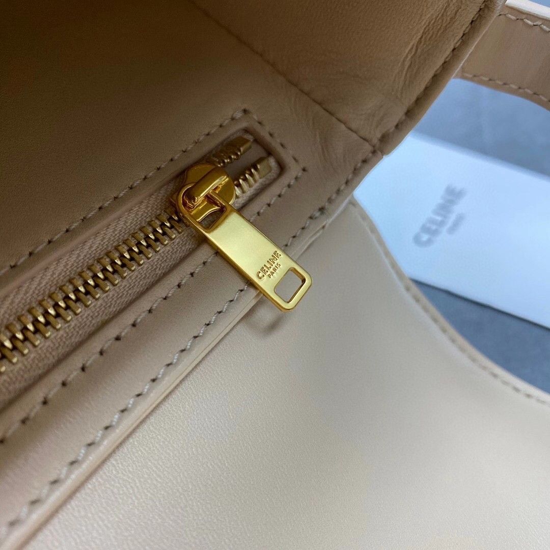 Celine Triomphe Teen Bag In Nude Leather