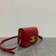 Celine Triomphe Teen Bag In Red Leather