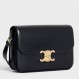 Celine Triomphe Medium Bag In Black Smooth Calfskin