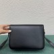 Celine Triomphe Medium Bag In Black Smooth Calfskin