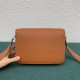 Celine Triomphe Medium Bag In Brown Natural Calfskin