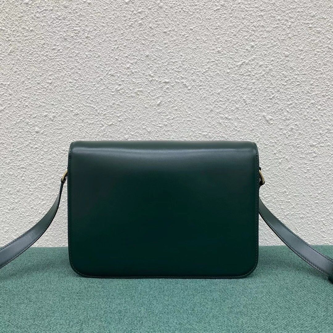 Celine Triomphe Large Bag In Amazone Calfskin