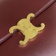 Celine Triomphe Large Bag In Bordeaux Calfskin