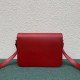 Celine Triomphe Large Bag In Red Calfskin