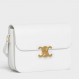 Celine Triomphe Large Bag In White Calfskin