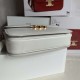 Celine Triomphe Large Bag In White Calfskin