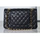 CHANEL Maxi Classic Handbag Black Grained Calfskin Gold Tone Metal