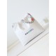 CHANEL 22 Small Handbag White Shiny Calfskin Rainbow Metal