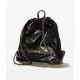 CHANEL Large Back Pack CHANEL 22 Black Shiny Calfskin Gold Tone Metal