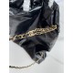 CHANEL Large Back Pack CHANEL 22 Black Shiny Calfskin Gold Tone Metal