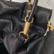 CHANEL 22 Mini Handbag Black Shiny Grained Calfskin Gold Tone Lacquered Metal