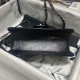 CHANEL Mini Flap Bag Black Shiny Crumpled Calfskin Black Metal