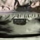 CHANEL Large Bowling Bag Black Nylon Silver Tone Metal