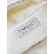 CHANEL Backpack White Nylon Silver Tone Metal