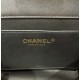 CHANEL Mini Flap Bag Black Shiny Lambskin Imitation Pearls Gold Tone Metal