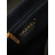 CHANEL Mini Shopping Bag Black Shiny Aged Calfskin Gold Tone Metal