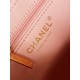 CHANEL Mini Shopping Bag Coral Pink Shiny Aged Calfskin Gold Tone Metal