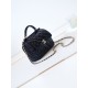 CHANEL Small box bag Black Patent Calfskin Gold Tone Metal