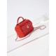 CHANEL Small box bag Red Patent Calfskin Gold Tone Metal