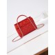 CHANEL Small box bag Red Patent Calfskin Gold Tone Metal