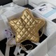 CHANEL Star Handbag Gold Metallic Lambskin Gold Tone Metal