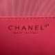 CHANEL Baguette Bag Fuchsia Lambskin Gold Tone Metal