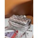 CHANEL Backpack Silver Metallic Lambskin Silver Tone Metal